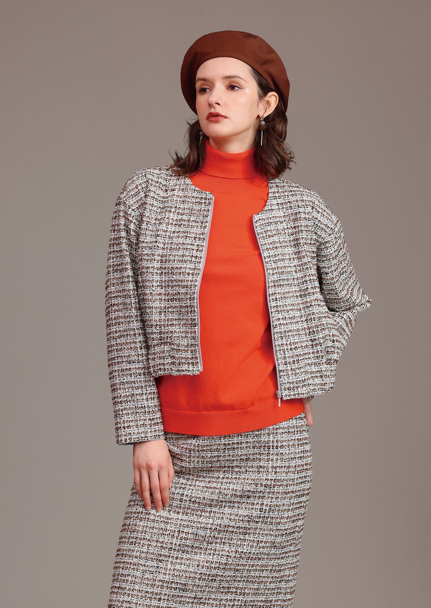 ノーカラージャケット 351-4140