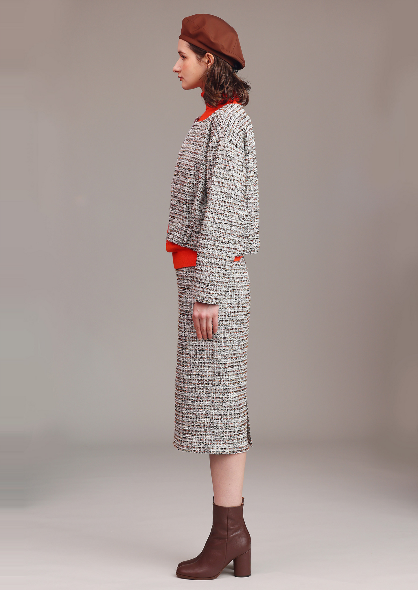 ノーカラージャケット 351-4140