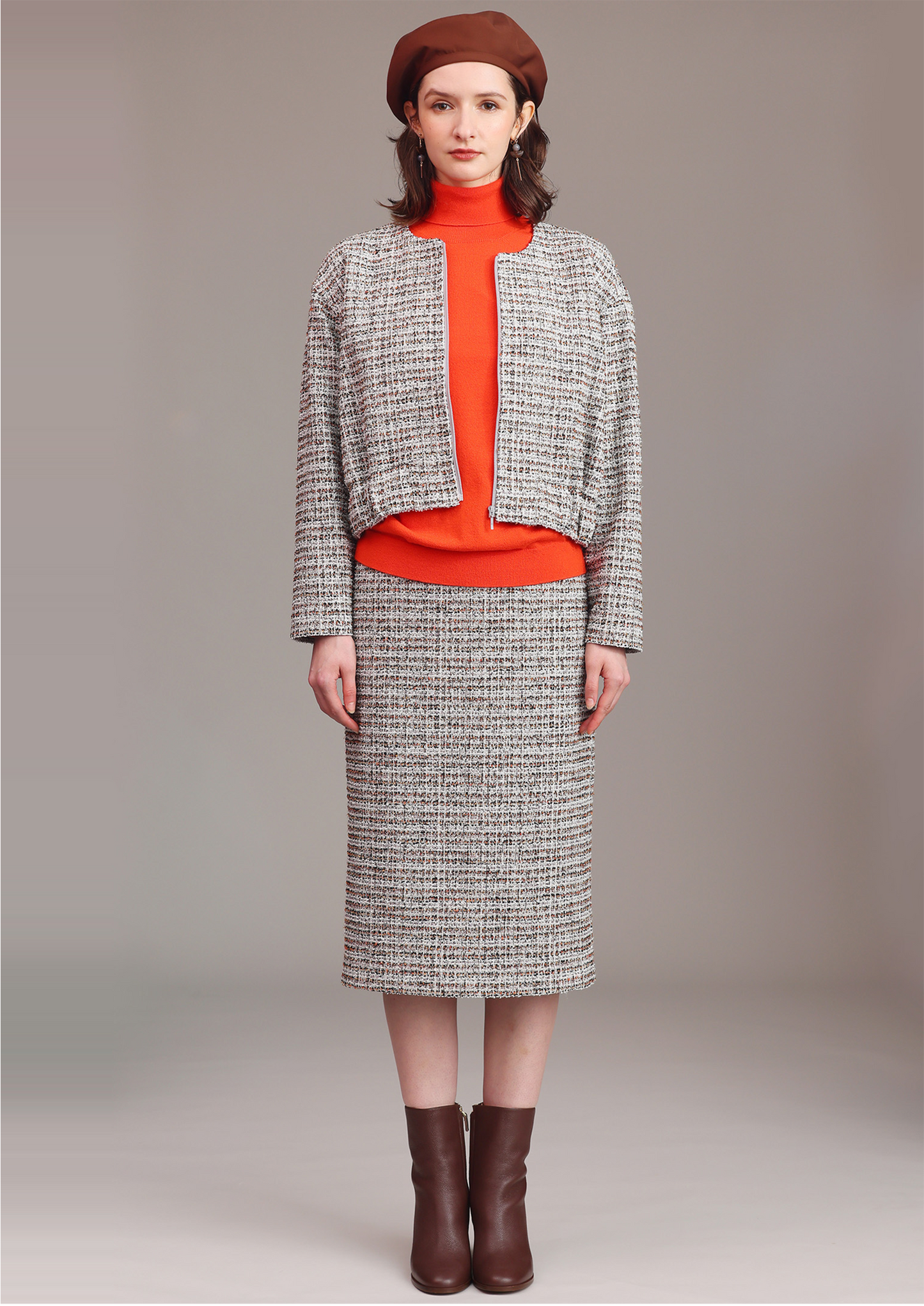 ノーカラージャケット 351-4140