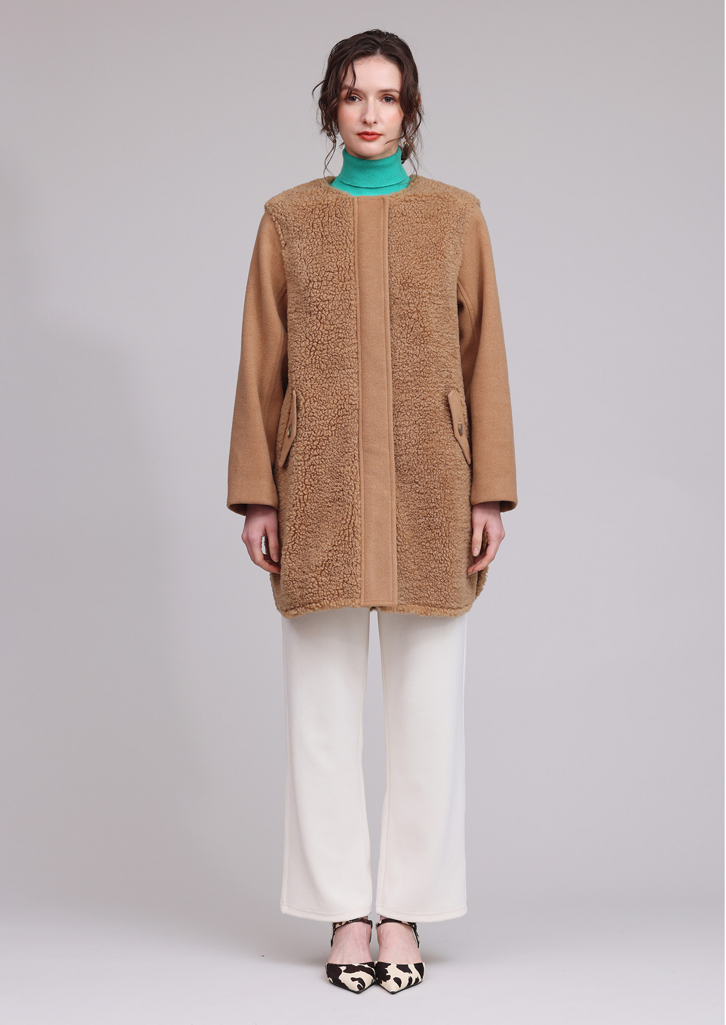 ノーカラーコート 751-4534