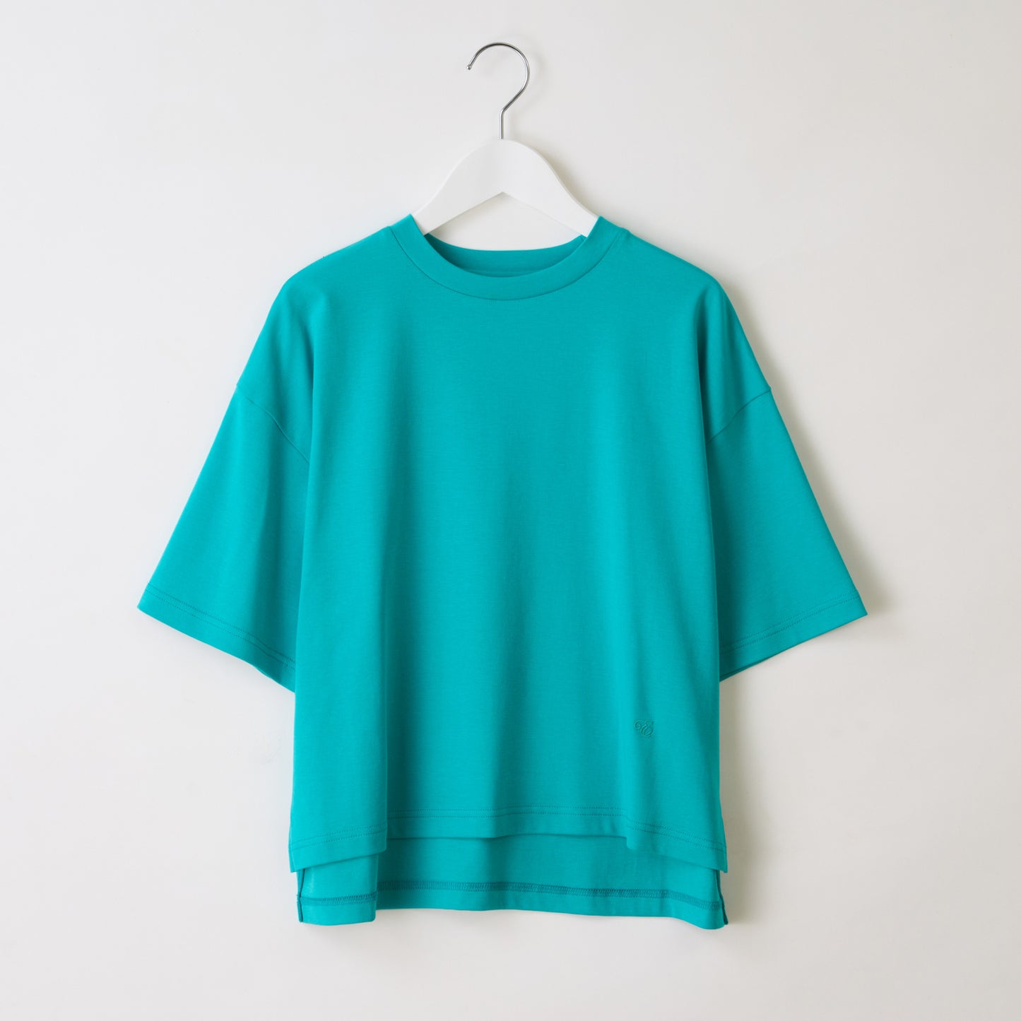 定番コットンオーバーサイズ5分袖Tシャツ　763-4501