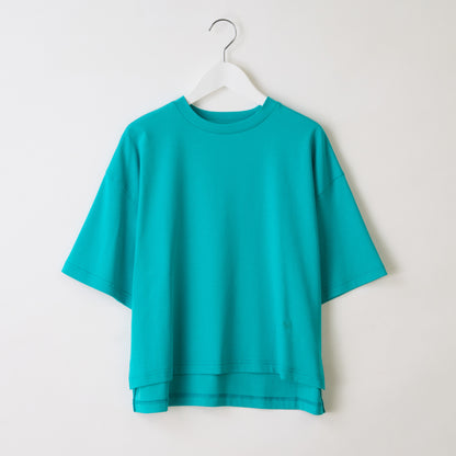 定番コットンオーバーサイズ5分袖Tシャツ　763-4501