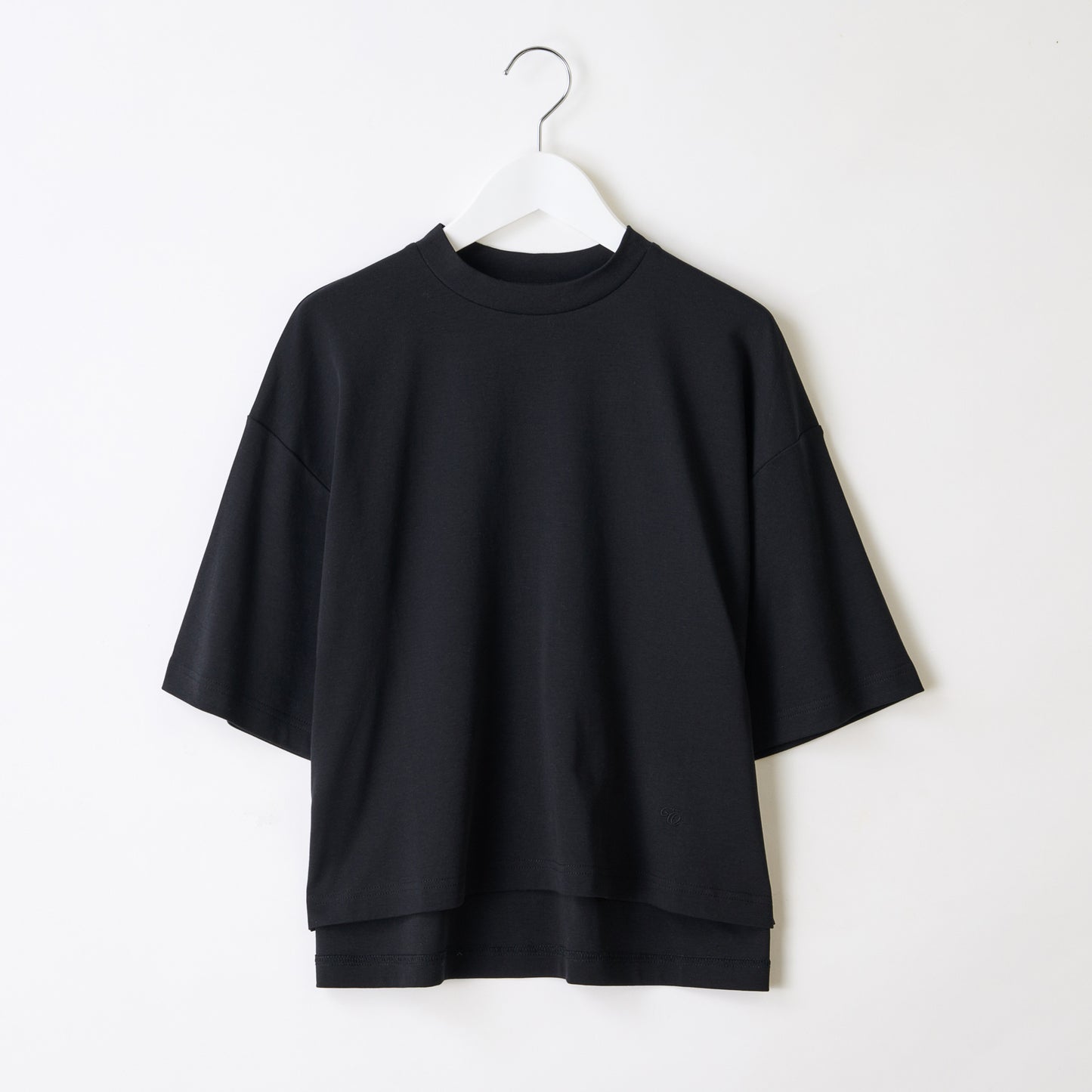 定番コットンオーバーサイズ5分袖Tシャツ　763-4501