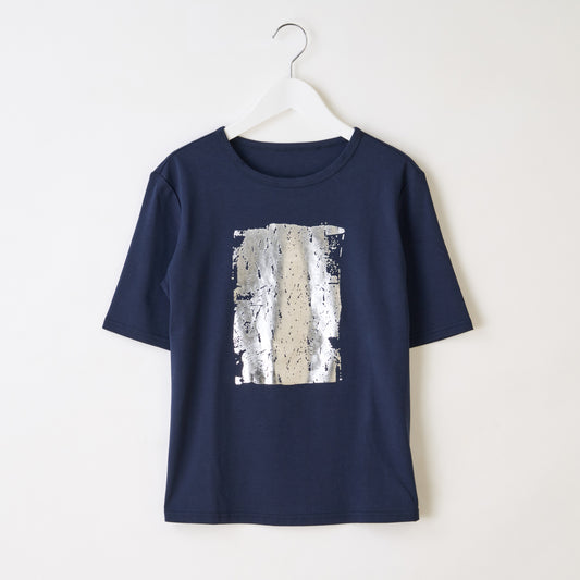 箔プリントTシャツ　763-4G01